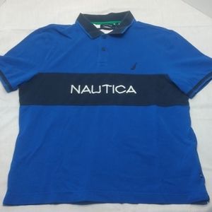 Nautica Large Blue Classic Fit Polo